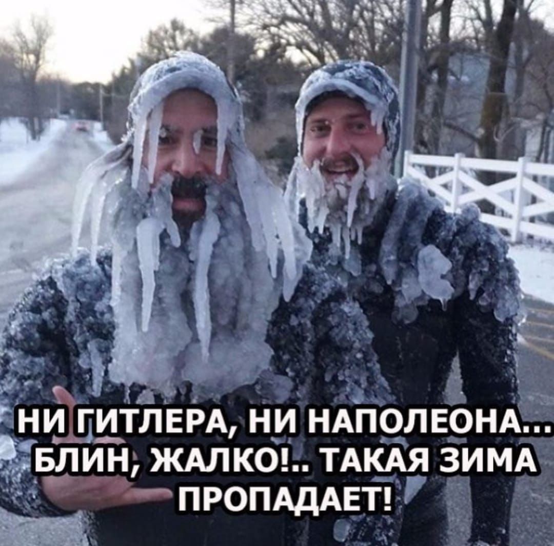 НИ ГИТЛЕРА, НИ НАПОЛЕОНА... БЛИН, ЖАЛКО!.. ТАКАЯ ЗИМА ПРОПАДАЕТ!