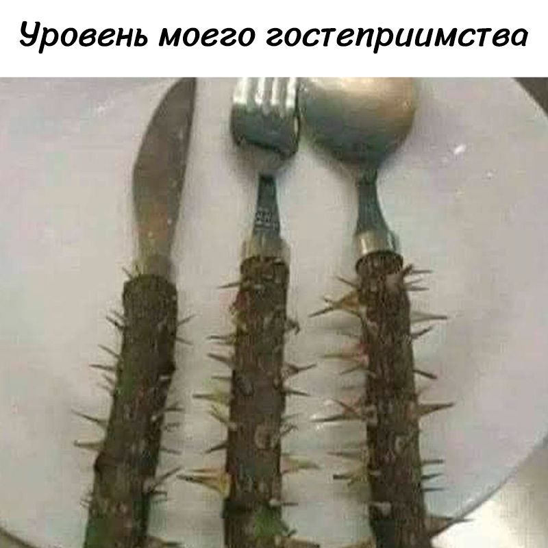 Уровень моего гостеприимства