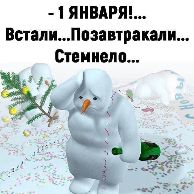 - 1 января!... Встали...Позавтракали... Стемнело...