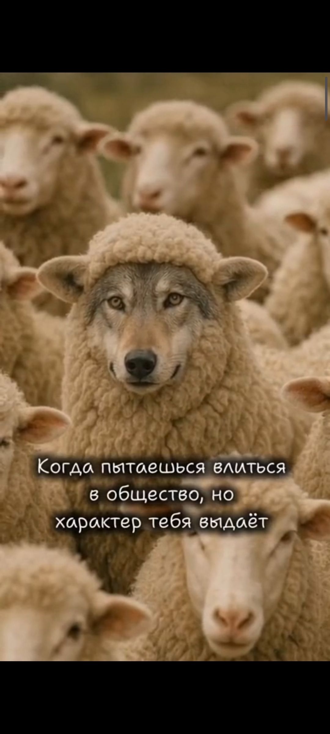 Когда пытаешься влиться в общество, но характер тебя выдает