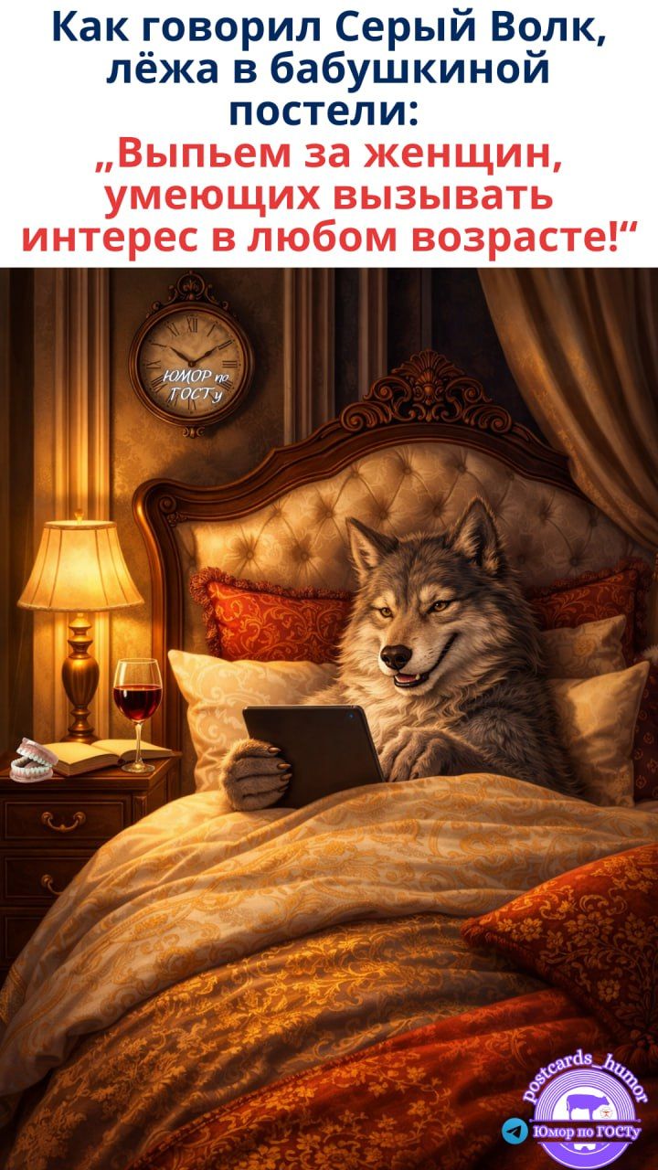 Как говорил Серый Волк, лежа в бабушкиной постели: 