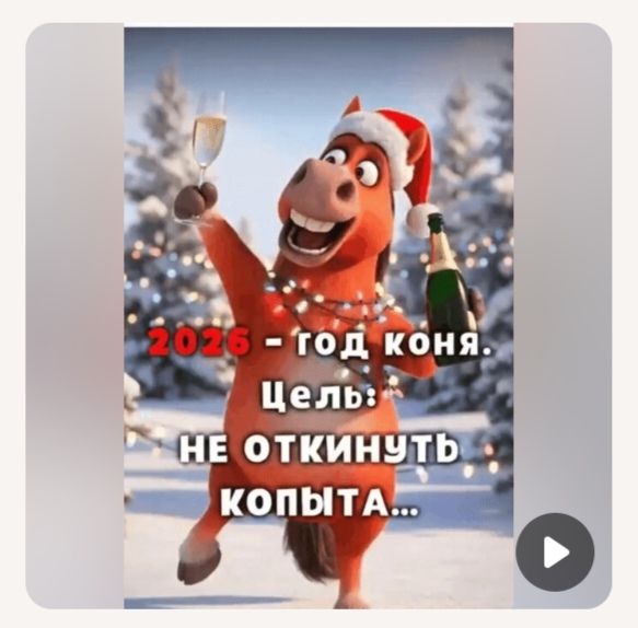 2026 - год коня. Цель: НЕ ОТКИНУТЬ копыта...