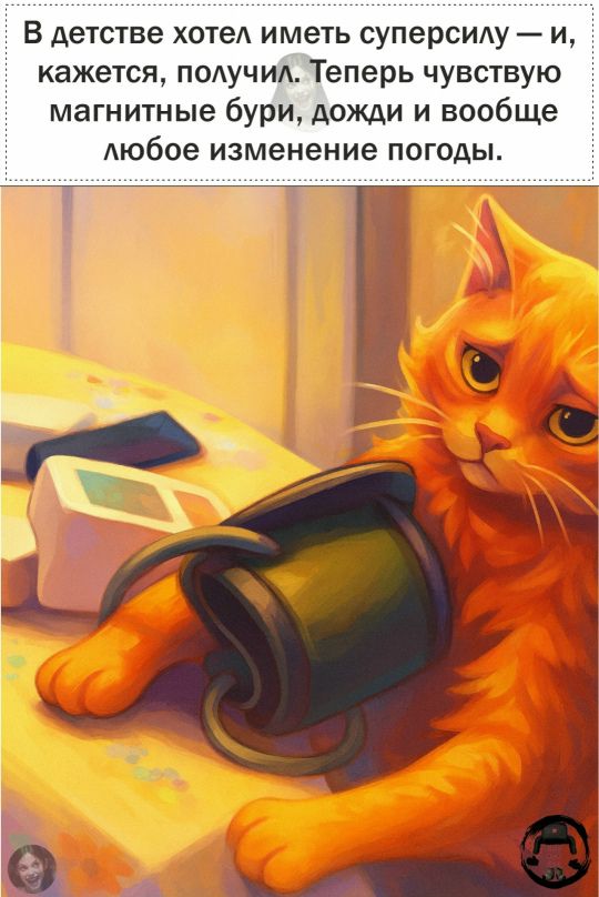 В детстве хотел иметь суперсилу — и, кажется, получил. Теперь чувствую магнитные бури, дожди и вообще любое изменение погоды.