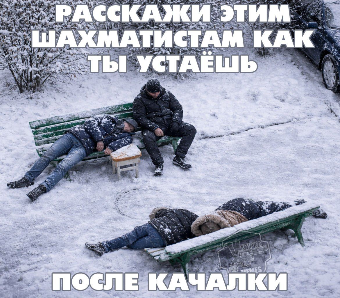 Расскажи этим шахматистам как ты устал после качалки