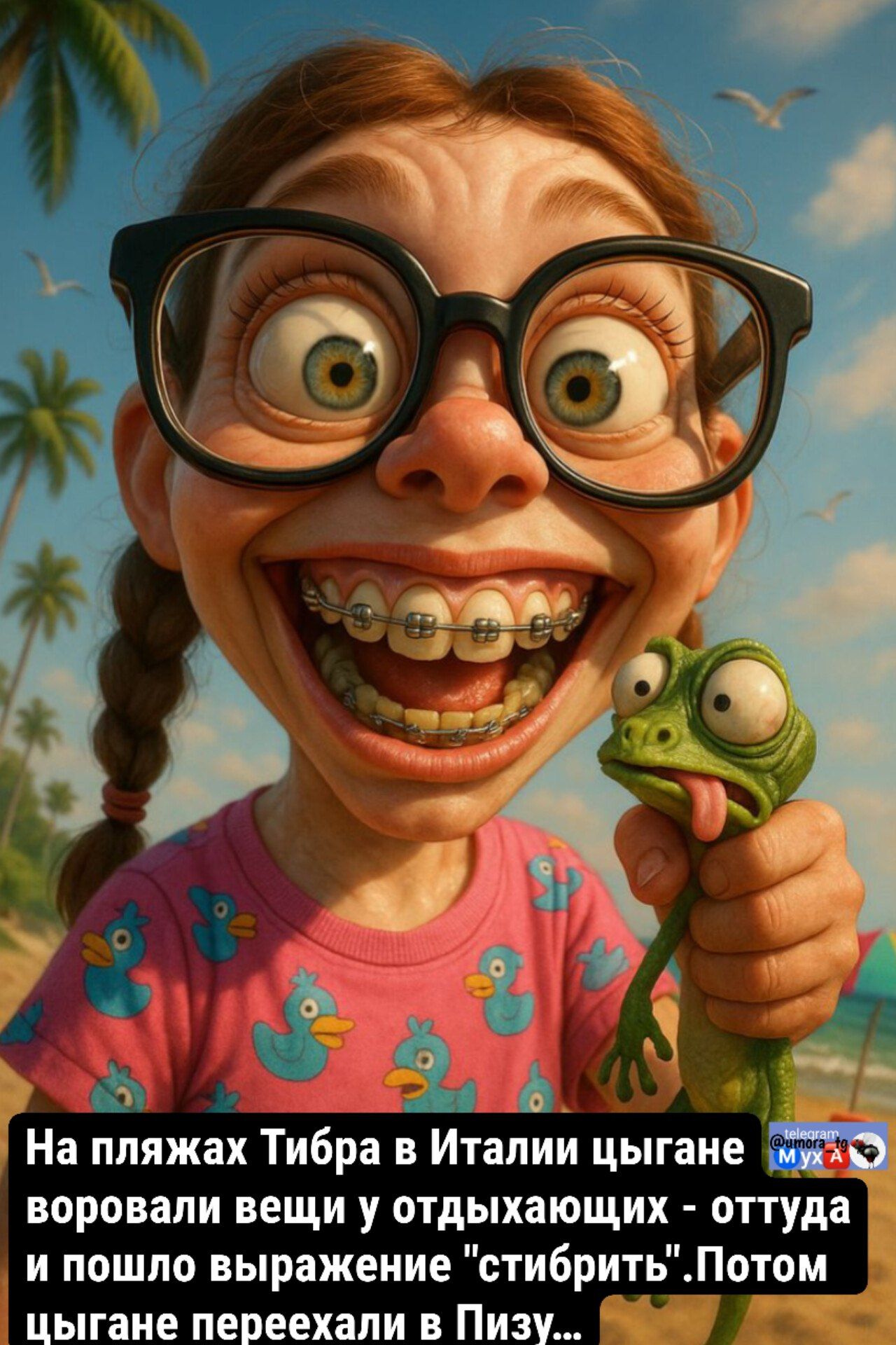 На пляжах Тибра в Италии цыгане воровали вещи у отдыхающих - оттуда и пошло выражение 