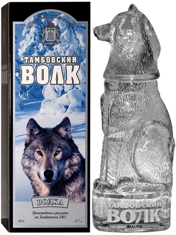 ТАМБОВСКИЙ ВОЛК
ВОДКА
40%
