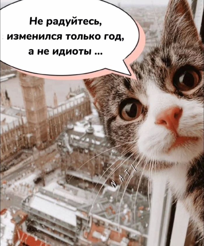 Не радуйтесь, изменился только год, а не идиоты ...