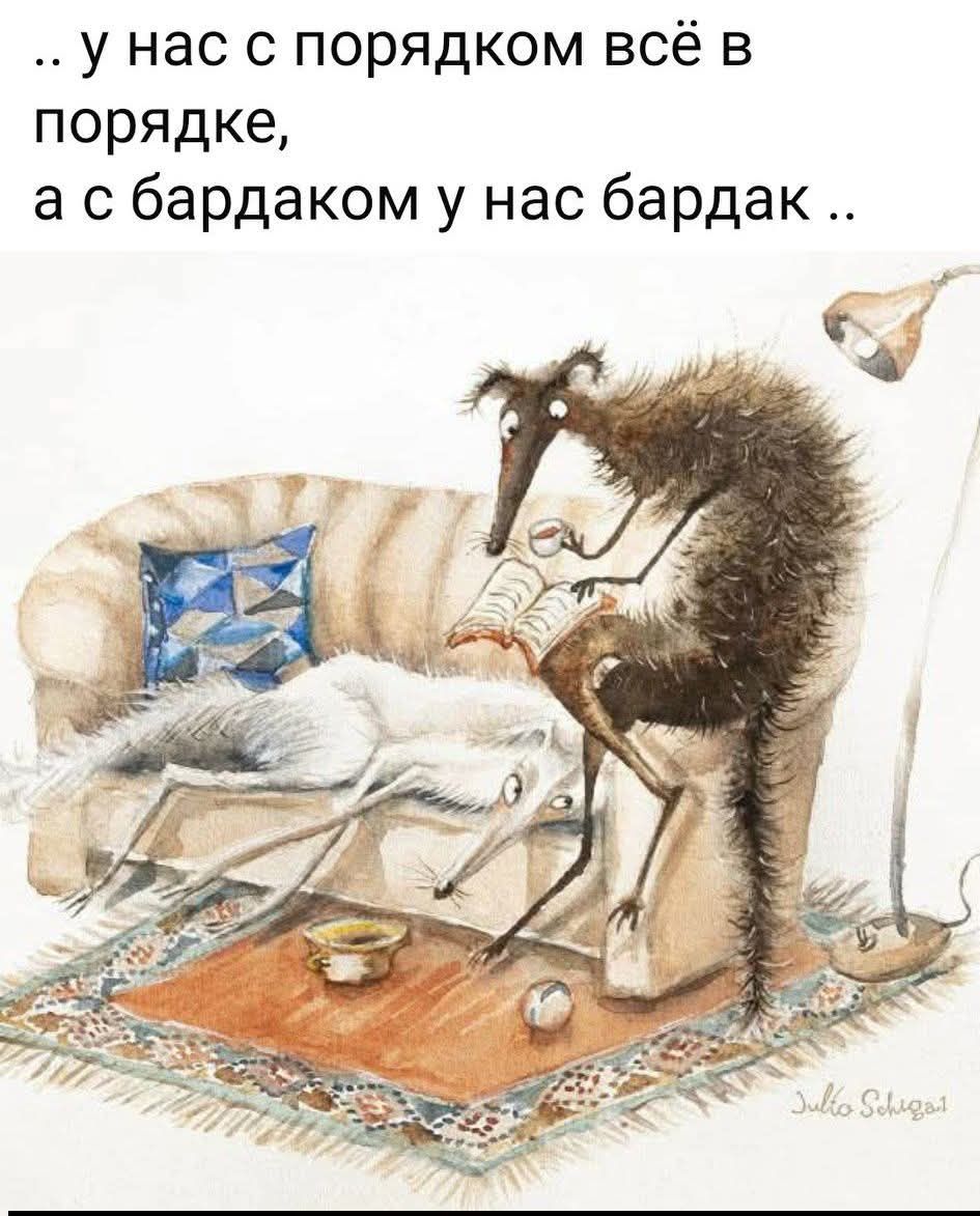 .. у нас с порядком всё в порядке, а с бардаком у нас бардак ..
