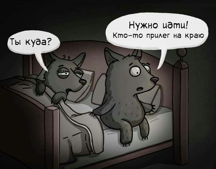 Ты куда?
Нужно идти! Кто-то прилег на краю