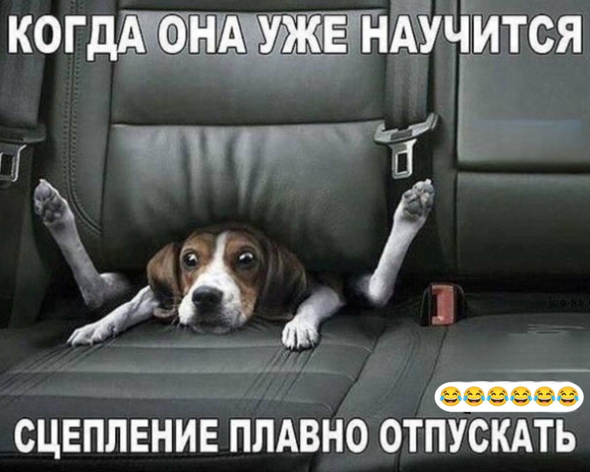 КОГДА ОНА УЖЕ НАУЧИТСЯ СЦЕПЛЕНИЕ ПЛАВНО ОТПУСКАТЬ