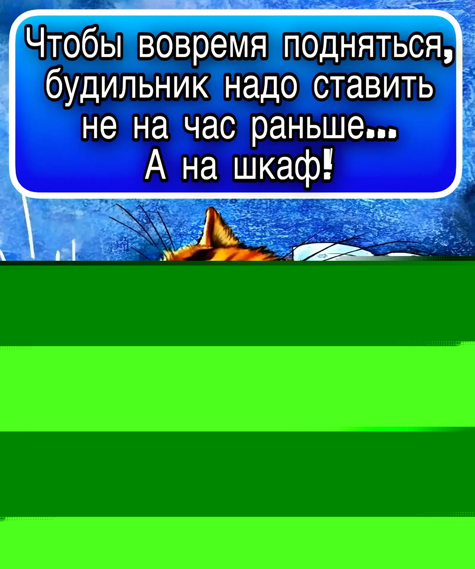 Чтобы вовремя подняться, будильник надо ставить не на час раньше... А на шкаф!