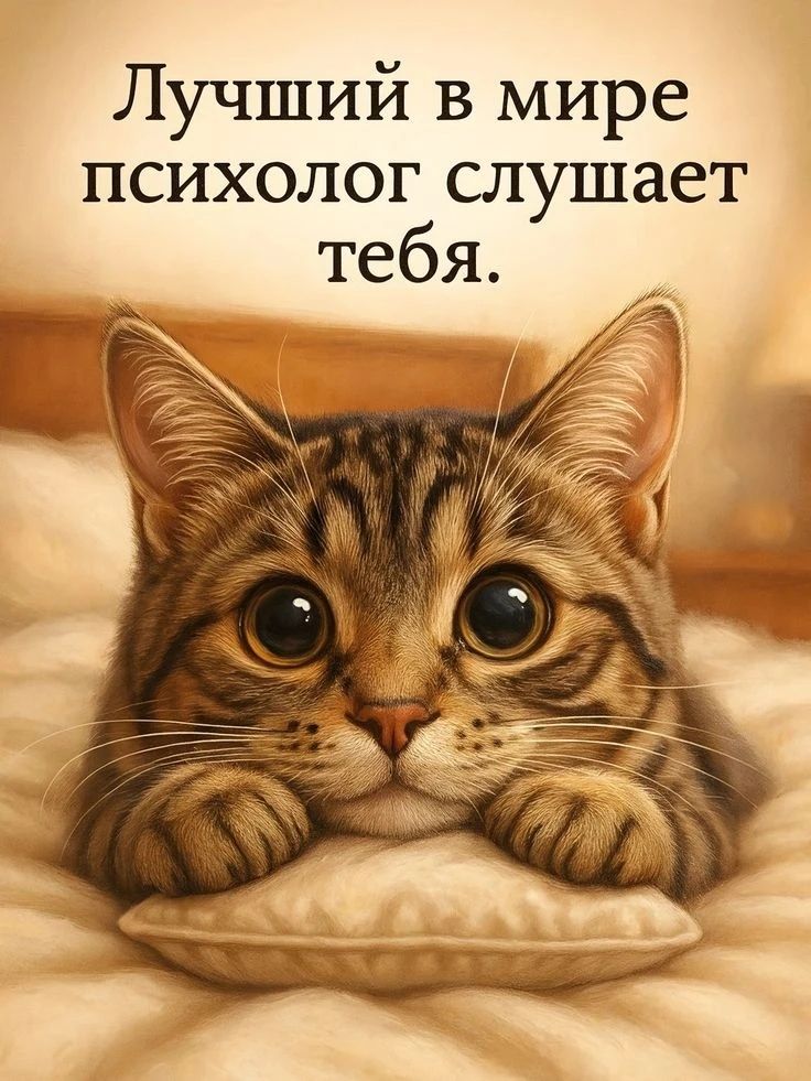 Лучший в мире психолог слушает тебя.