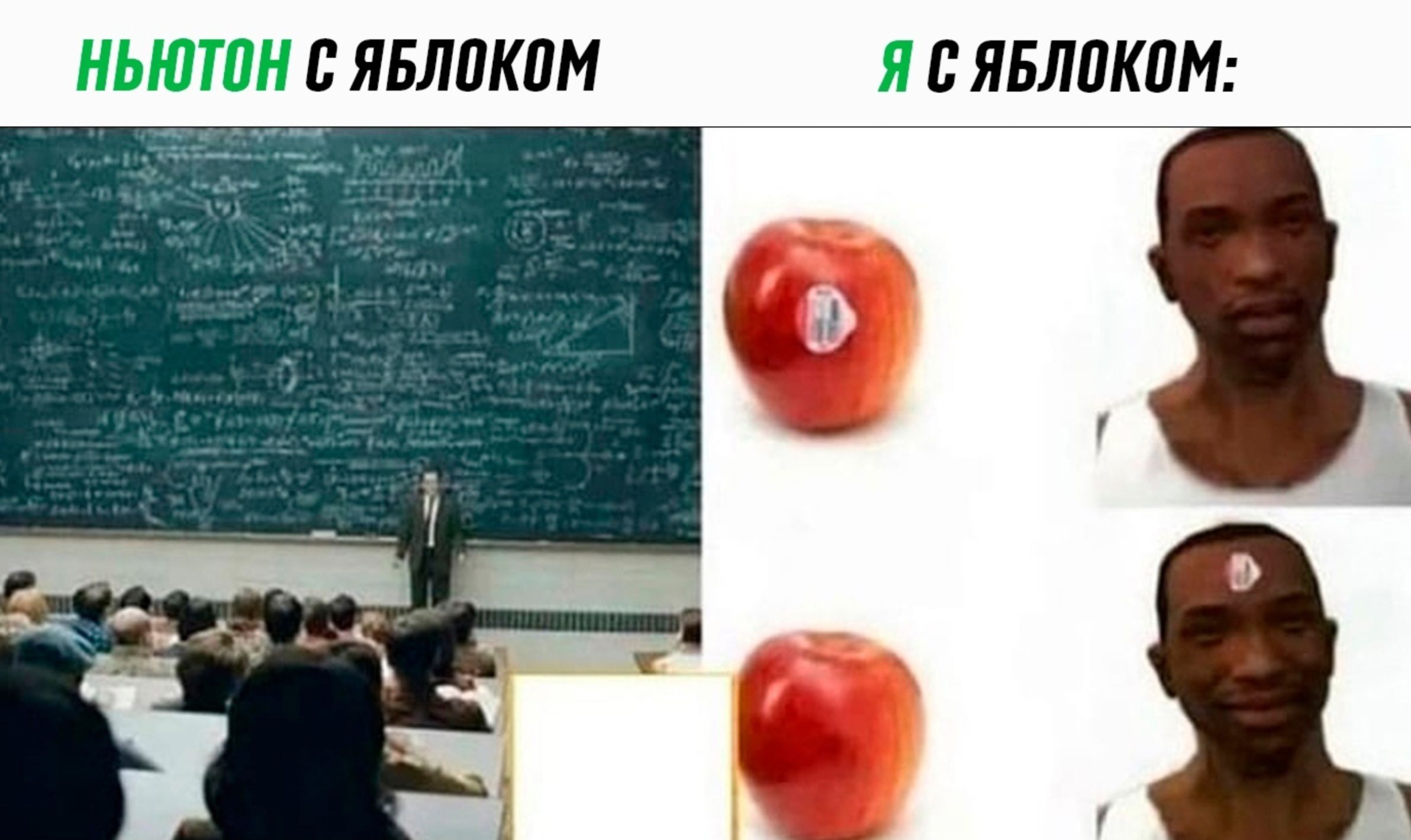 Ньютон с яблоком
Я с яблоком: