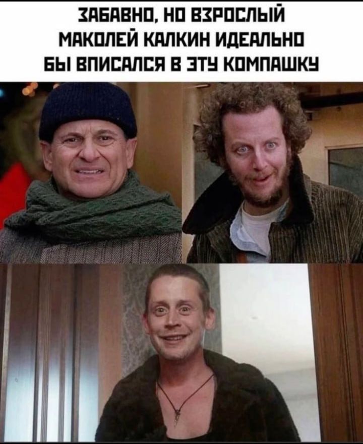 Забавно, но взрослый Маколей Калкин идеально бы вписался в эту компашку