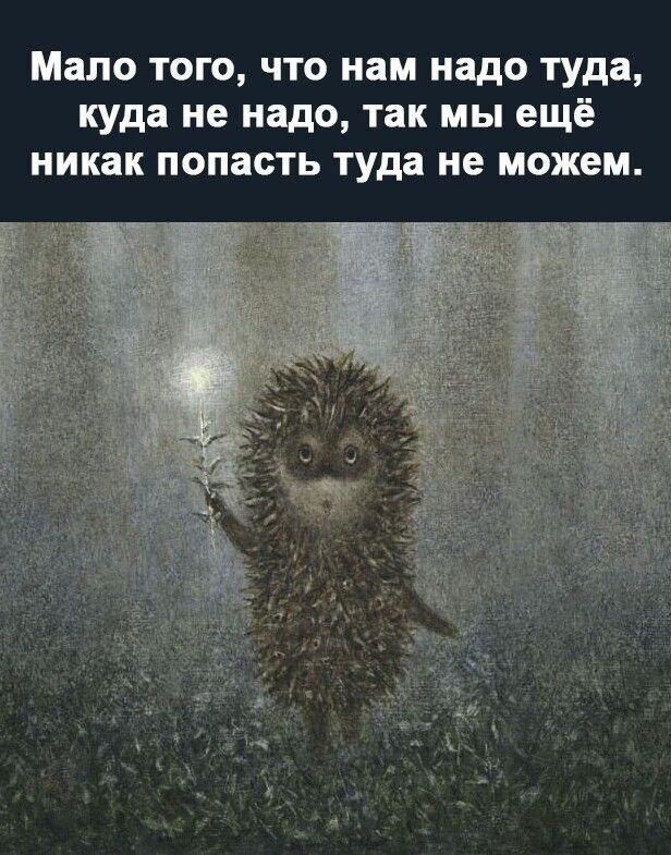 Мало того, что нам надо туда, куда не надо, так мы ещё никак попасть туда не можем.