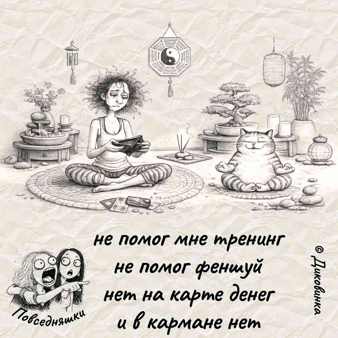не помог мне тренинг
не помог феншуй
нет на карте денег
и в кармане нет