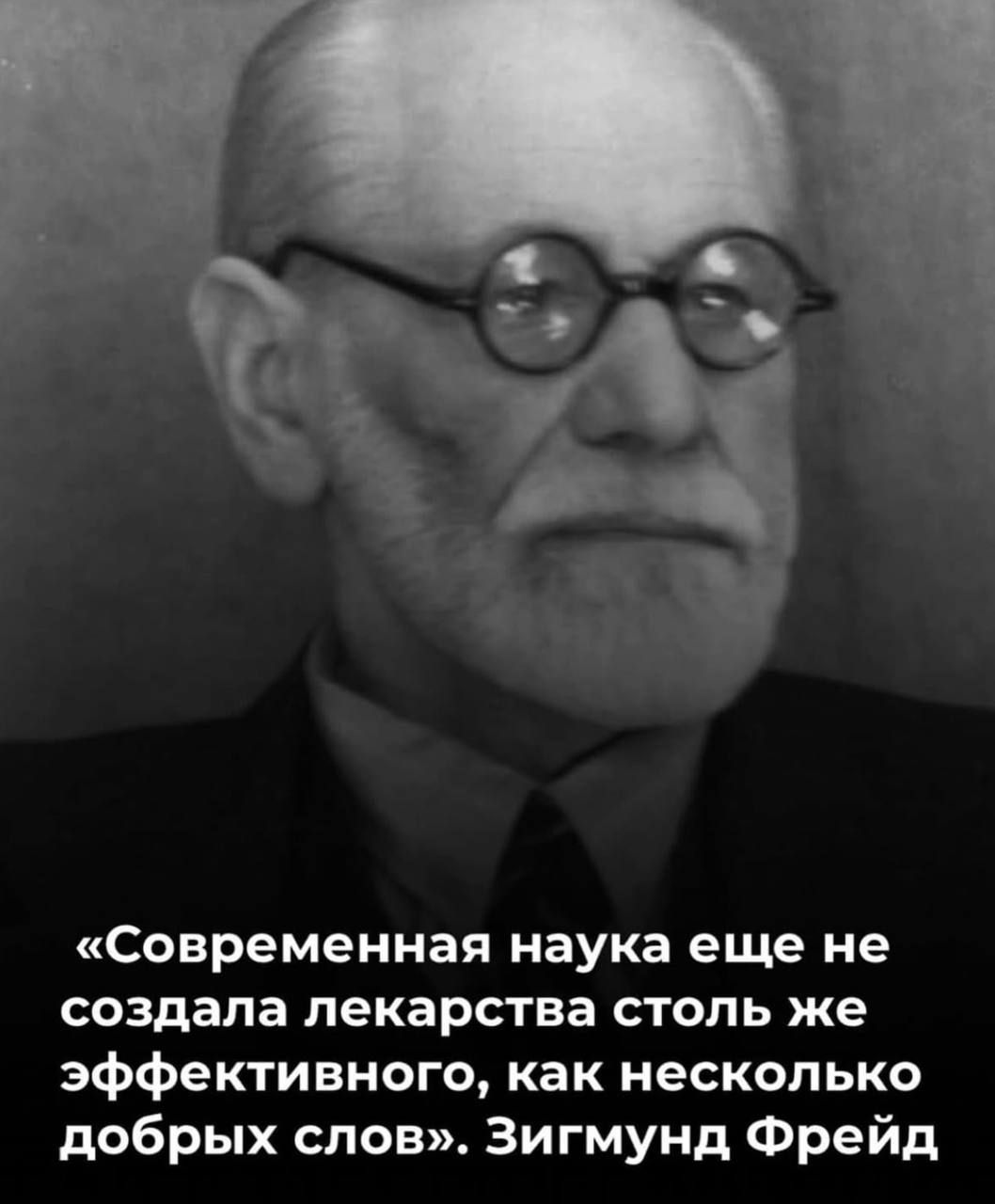«Современная наука еще не создала лекарства столь же эффективного, как несколько добрых слов». Зигмунд Фрейд
