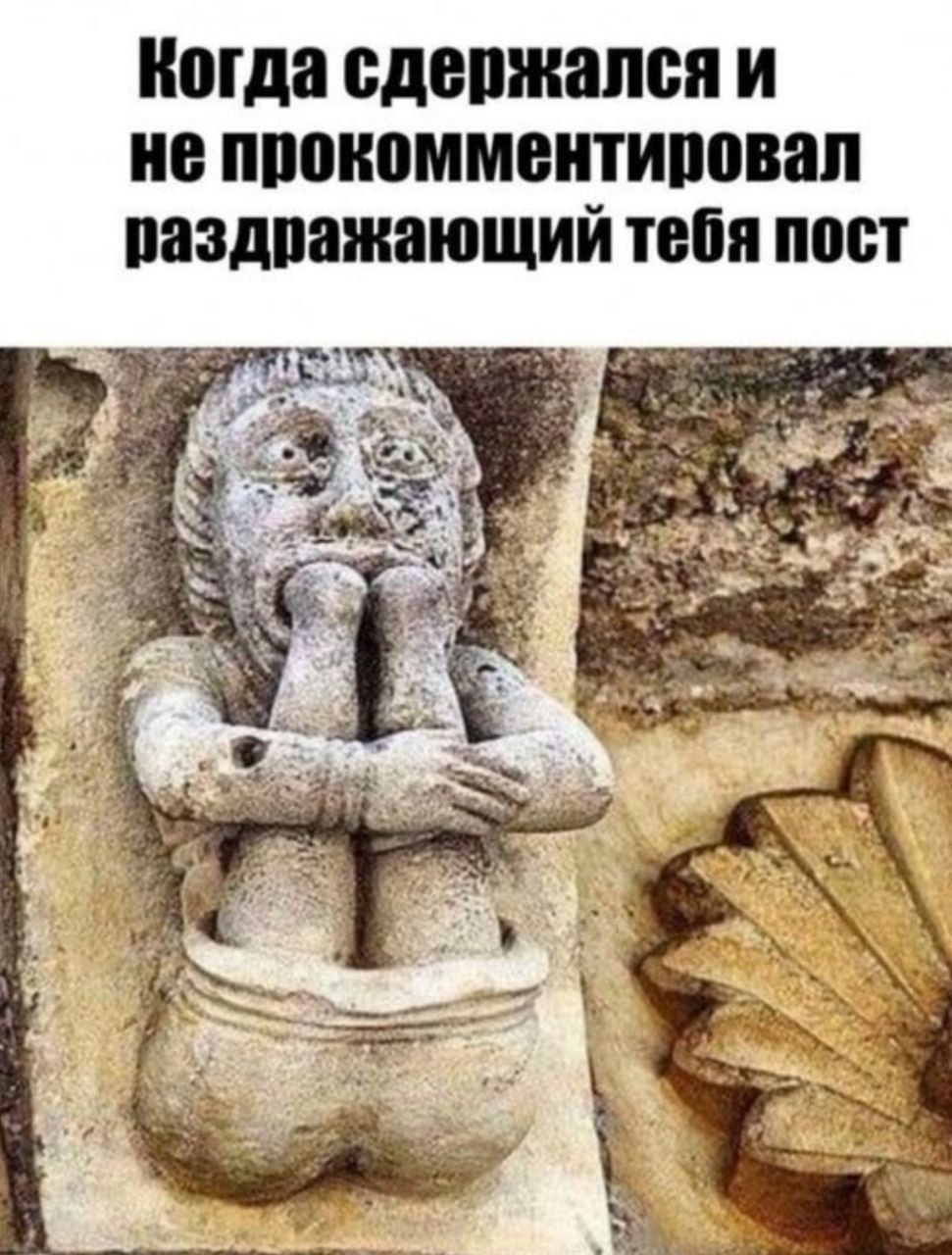 Когда сдержался и не прокомментировал раздражающий тебя пост