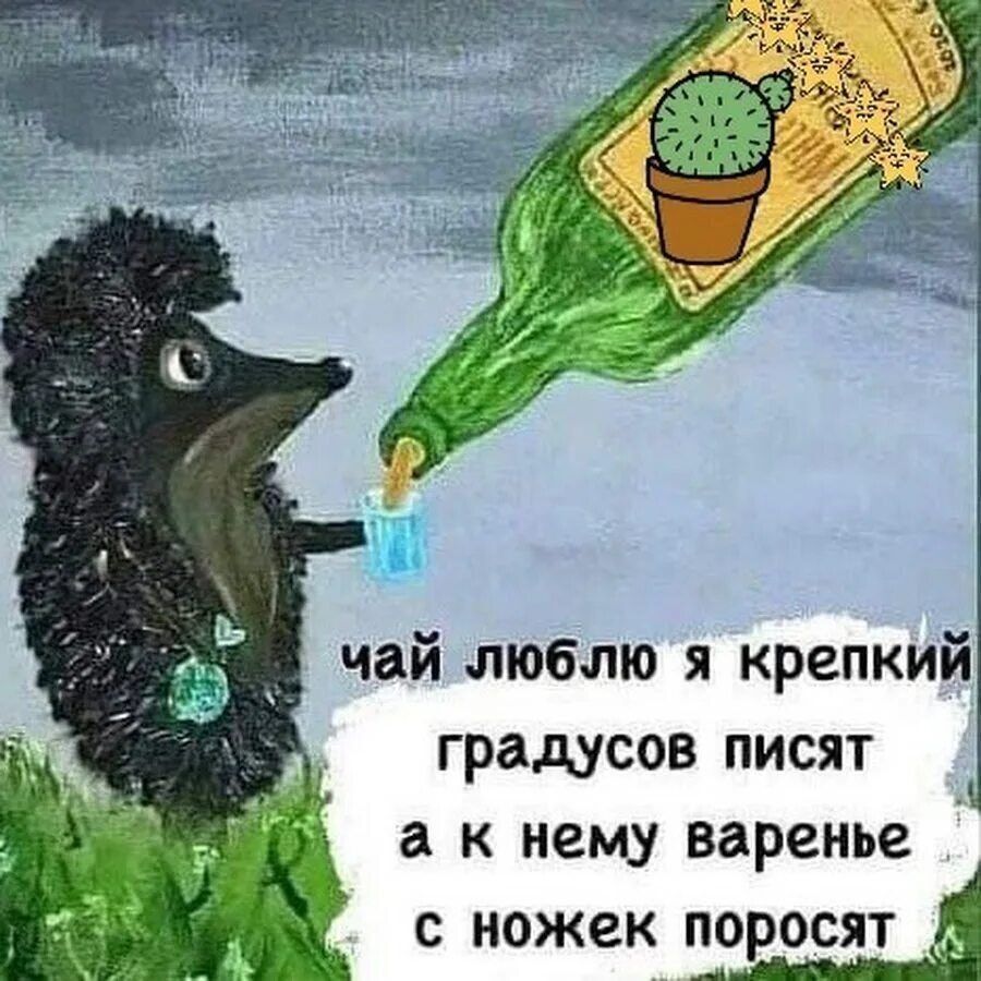 чай люблю я крепкий градус пишют а к нему варенье с ножек поросят