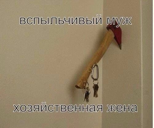 вспыльчивый муж
хозяйственная жена