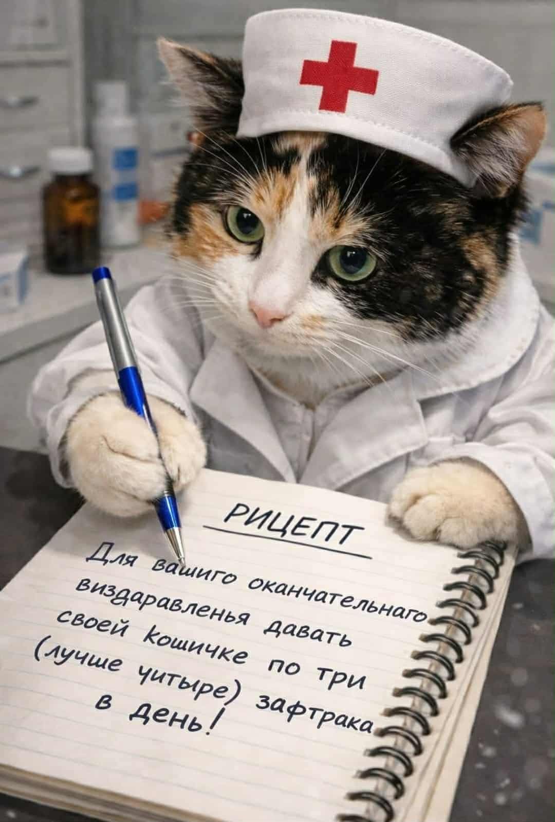 РЕЦЕПТ
Для Вашего оконечного визарда давать три раза по три зафрактка своей кошичке (лучше четыре) в день!