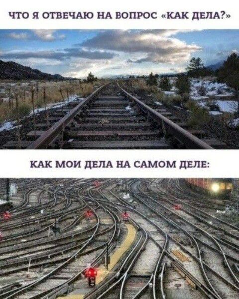 ЧТО Я ОТВЕЧАЮ НА ВОПРОС «КАК ДЕЛА?»
КАК МОИ ДЕЛА НА САМОМ ДЕЛЕ: