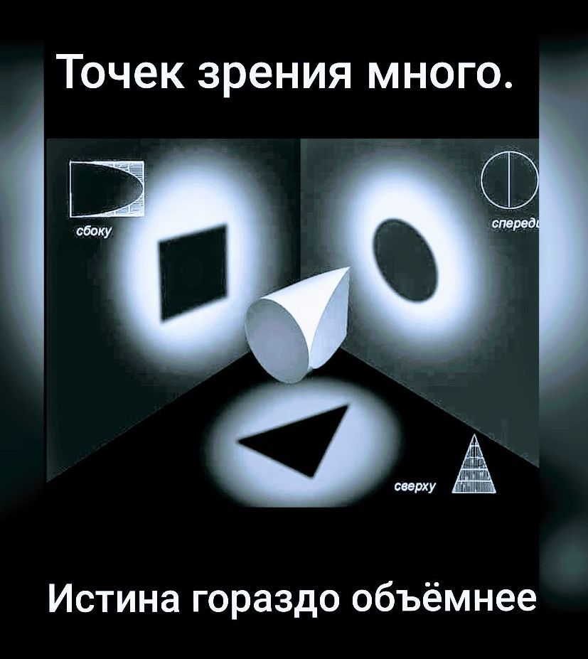 Точек зрения много. Истина гораздо объёмнее