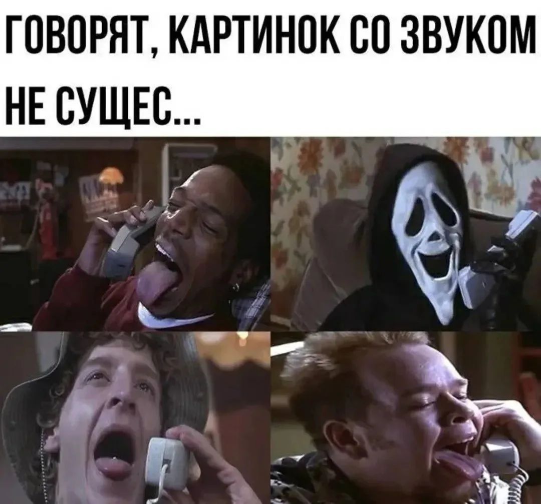 ГОВОРЯТ, КАРТИНОК СО ЗВУКОМ НЕ СУЩЕС...