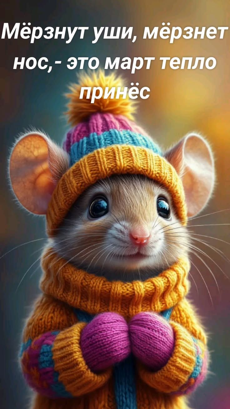 Мёрзнут уши, мёрзнет нос, - это март тепло принёс