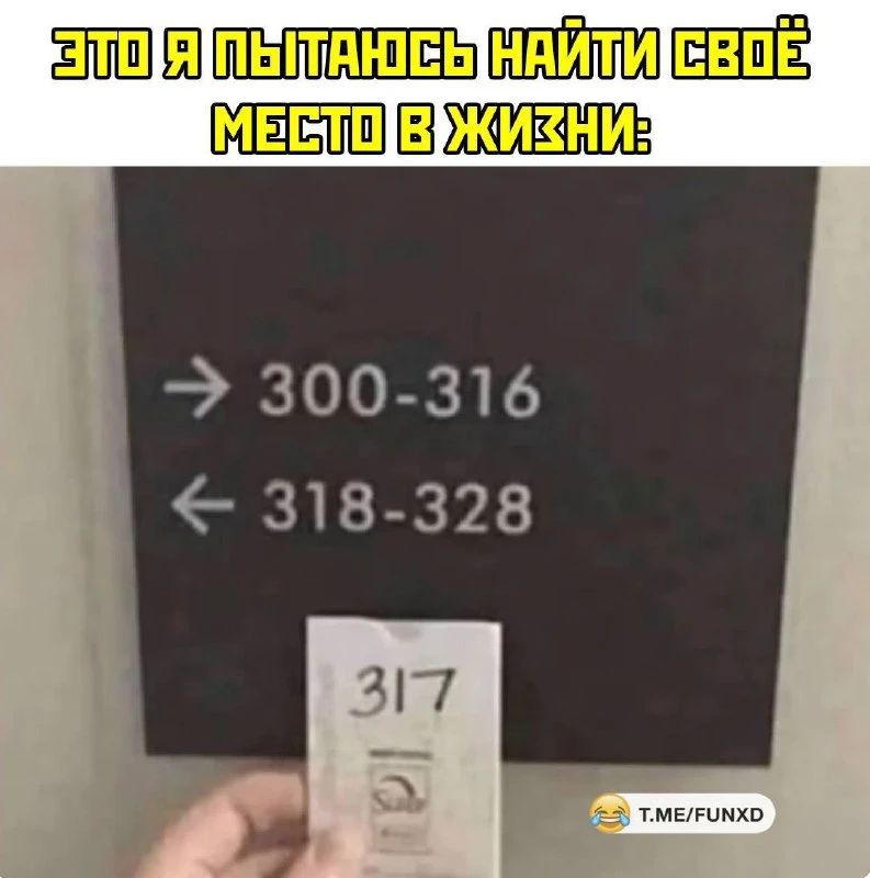 ЭТО Я ПЫТАЮСЬ НАЙТИ СВОЁ МЕСТО В ЖИЗНИ: → 300-316 ← 318-328 317