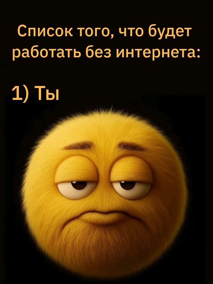 Список того, что будет работать без интернета: 1) Ты