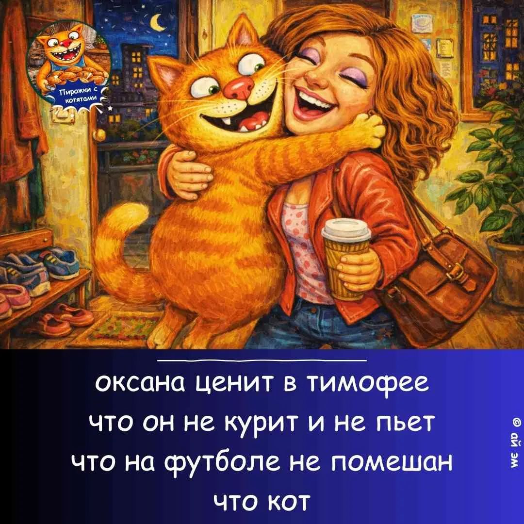 Пирожки с котятами. оксана ценит в тимофее что он не курит и не пьет что на футболе не помешан что кот