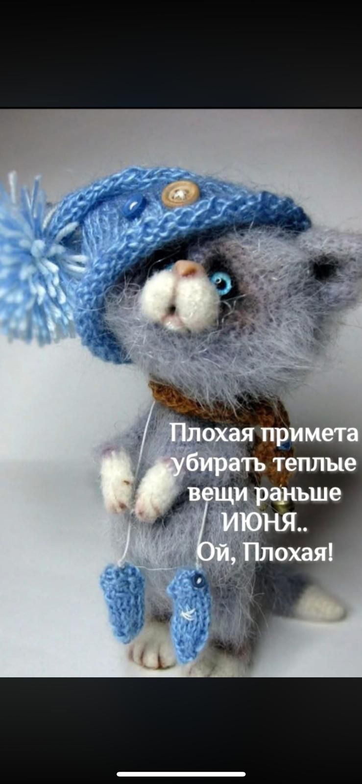 Плохая примета убирать теплые вещи раньше ИЮНЯ.. Ой, Плохая!