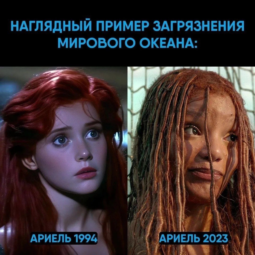 НАГЛЯДНЫЙ ПРИМЕР ЗАГРЯЗНЕНИЯ МИРОВОГО ОКЕАНА: АРИЕЛЬ 1994 АРИЕЛЬ 2023