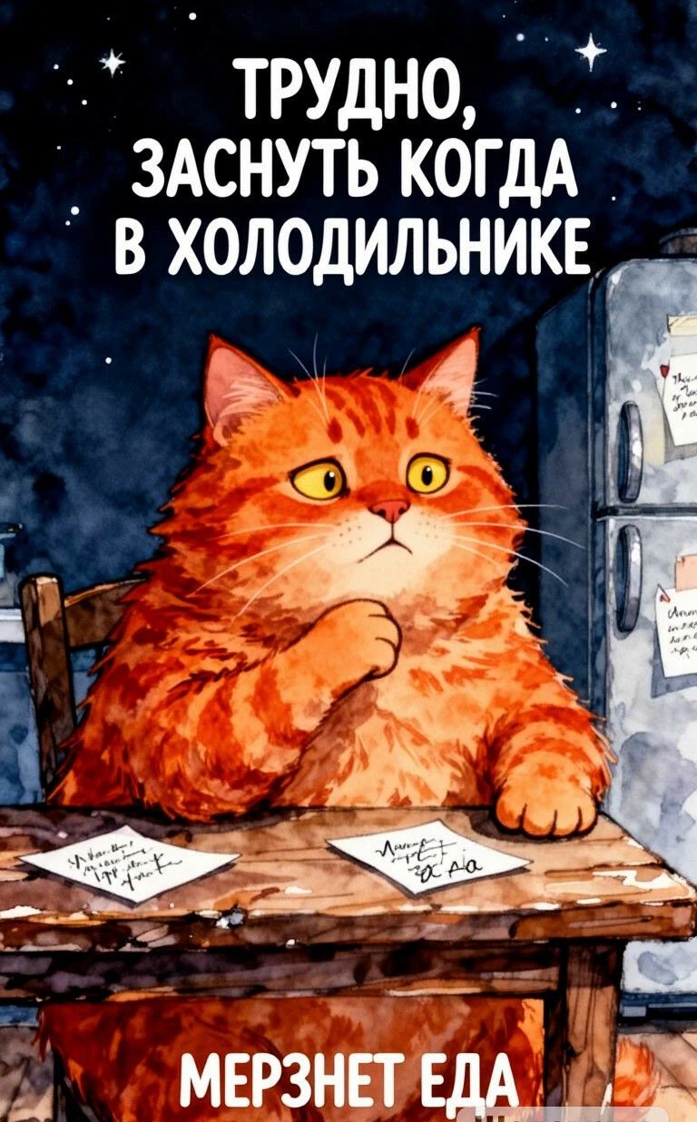 ТРУДНО, ЗАСНУТЬ КОГДА В ХОЛОДИЛЬНИКЕ МЕРЗНЕТ ЕДА