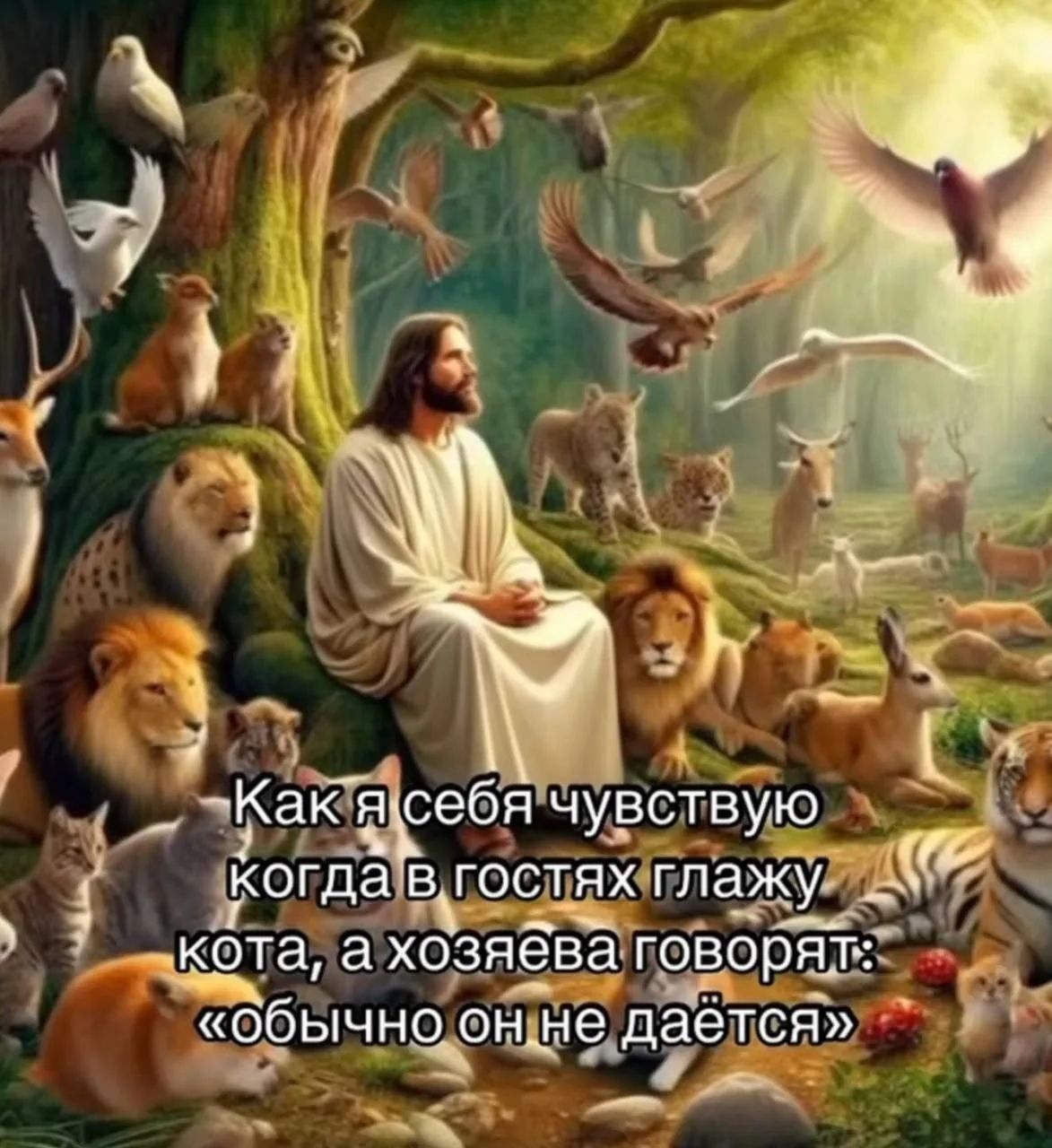 Как я себя чувствую когда в гостях глажу кота, а хозяева говорят: «обычно он не даётся»