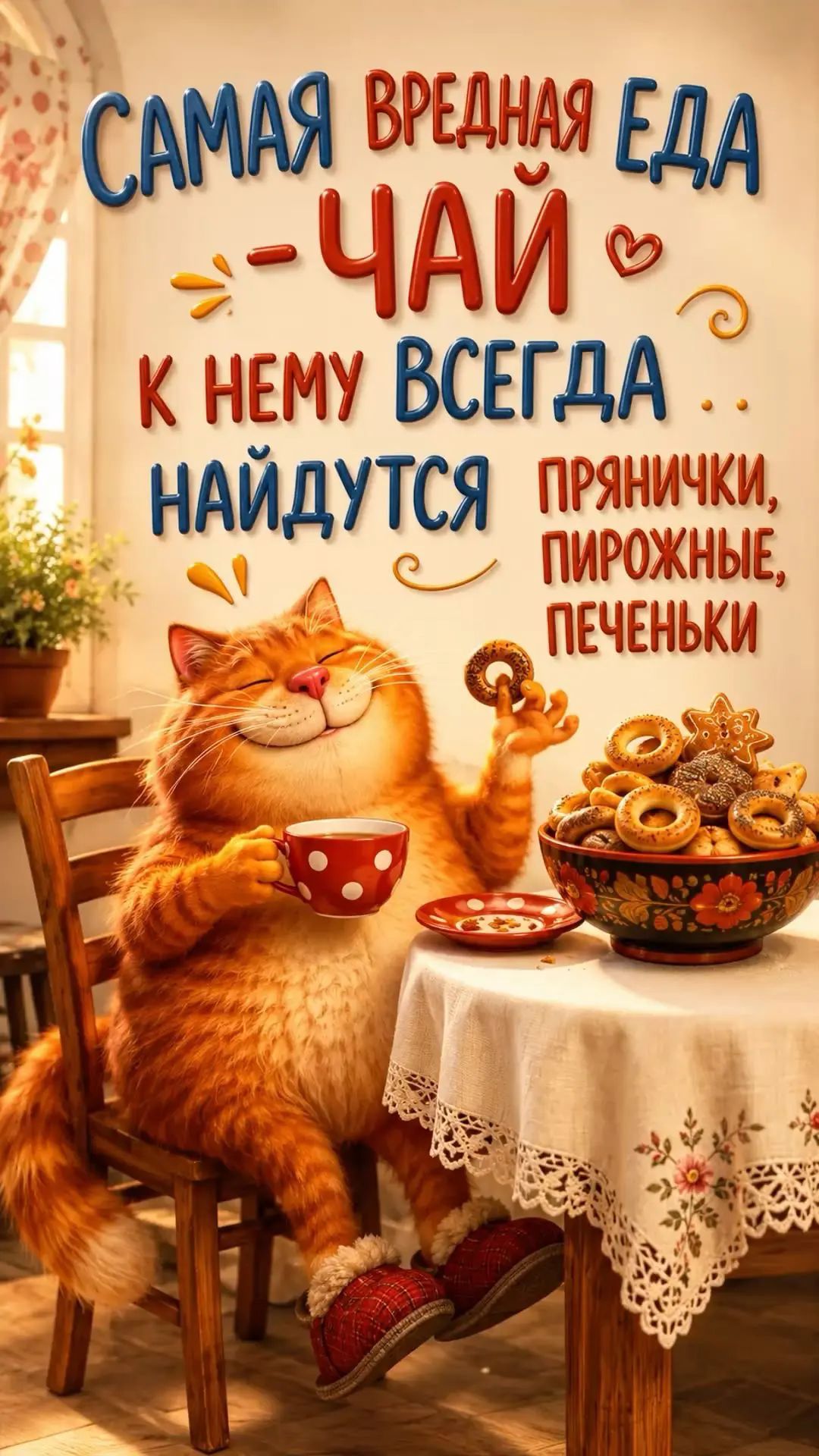 САМАЯ ВРЕДНАЯ ЕДА - ЧАЙ К НЕМУ ВСЕГДА НАЙДУТСЯ ПРЯНИЧКИ, ПИРОЖНЫЕ, ПЕЧЕНЬКИ