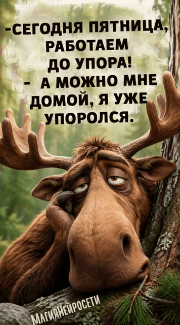 Сегодня пятница, работаем до упора! А можно мне домой, я уже упоролся. Магия нейросети.