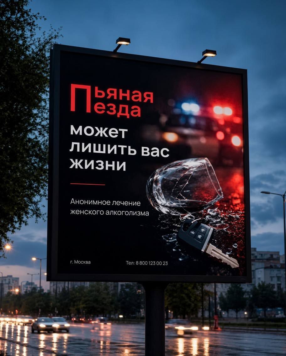 Пьяная езда может лишить вас жизни Анонимное лечение женского алкоголизма г. Москва Тел: 8 800 123 00 23