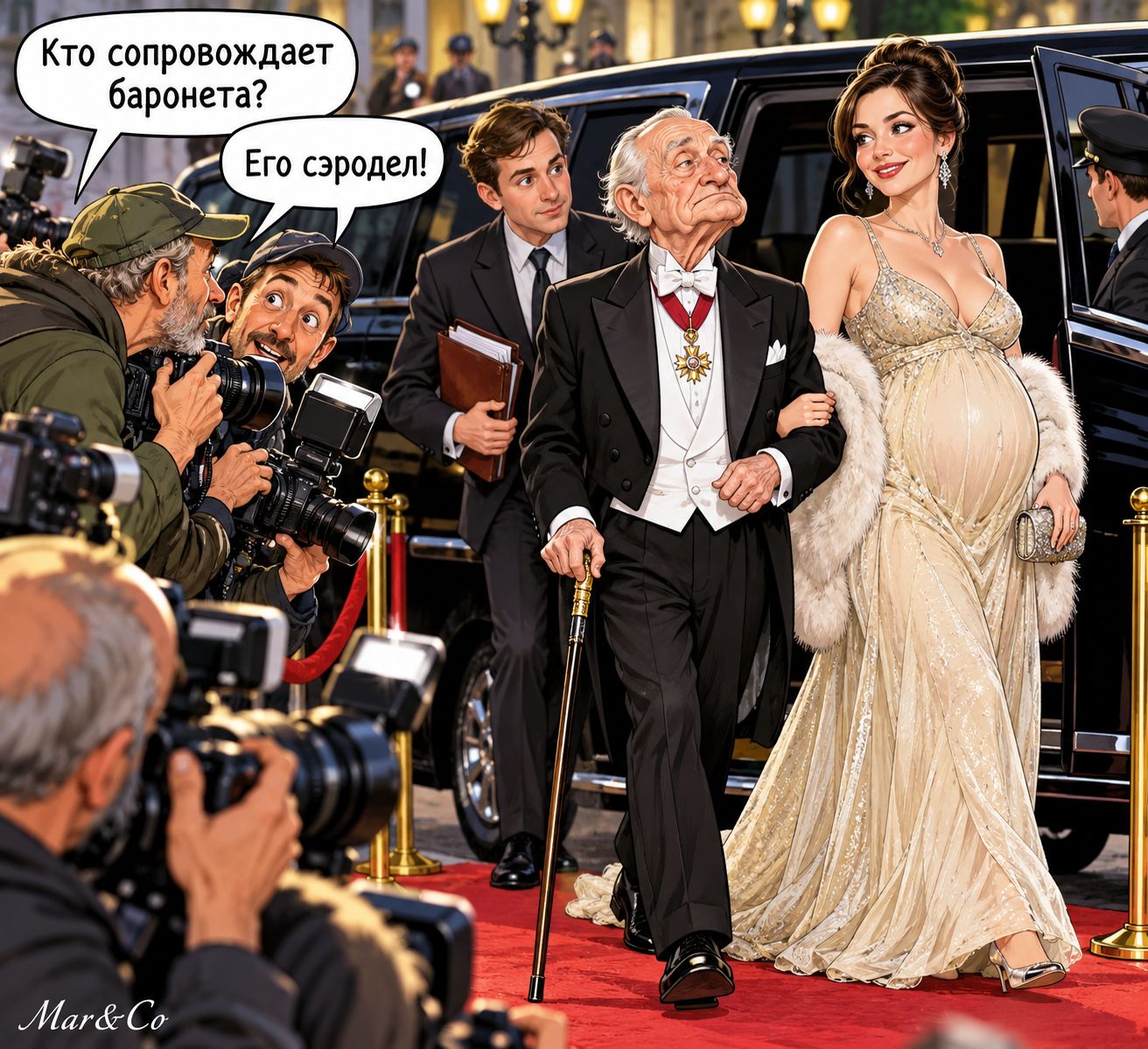 Кто сопровождает баронета? Его сэрОдел!