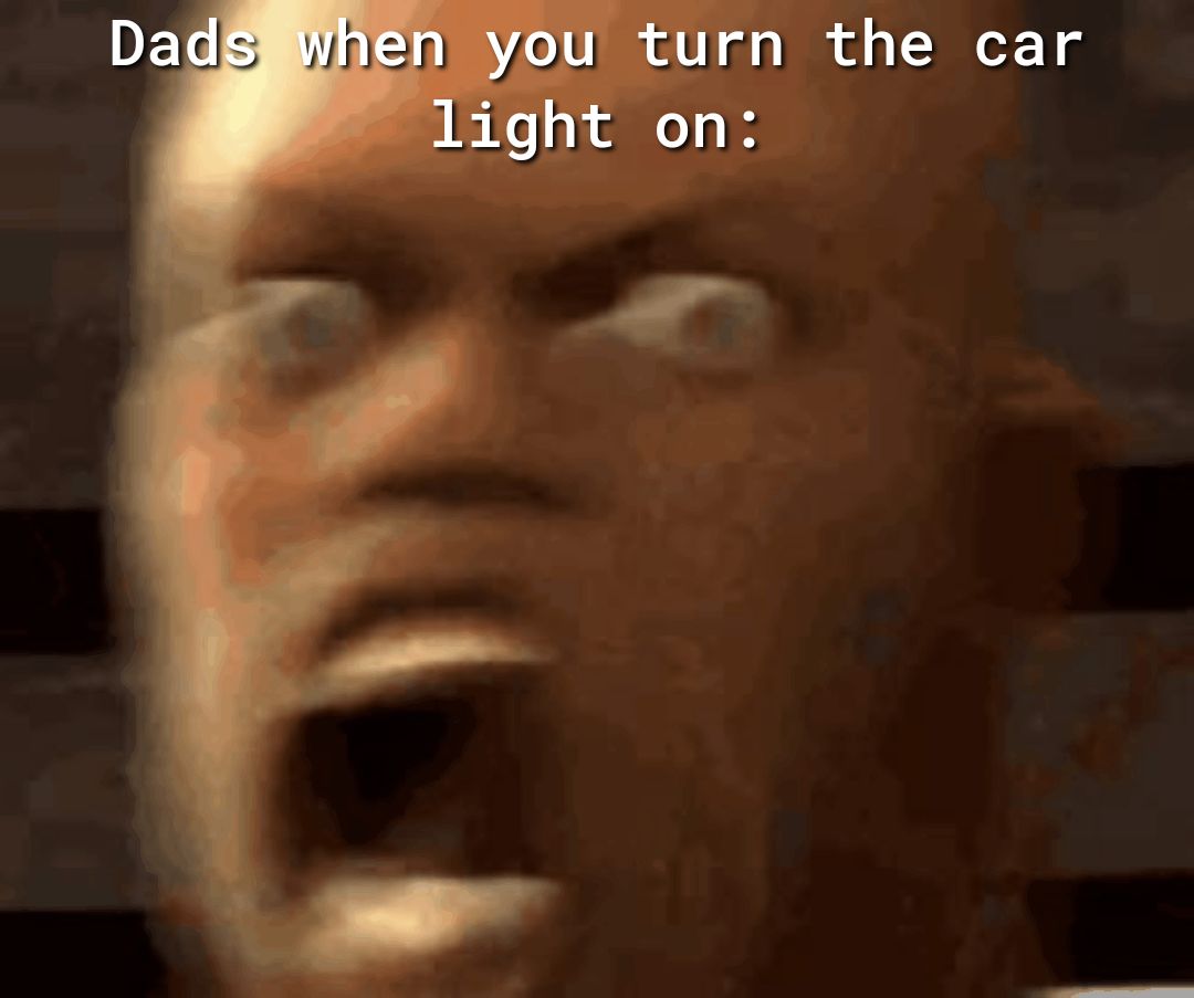 When you turn the car light on