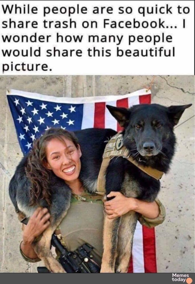 While people are so quick to share trash on Facebook wonder how many people would share this beautiful picture