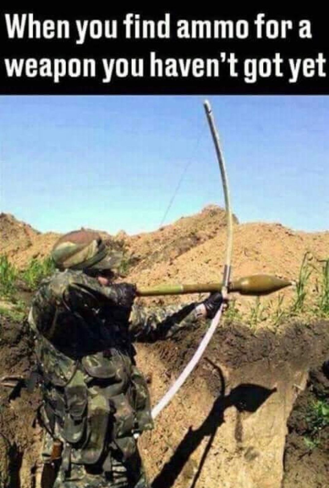 When you find ammo for a UCENDIRTO T EVT A T
