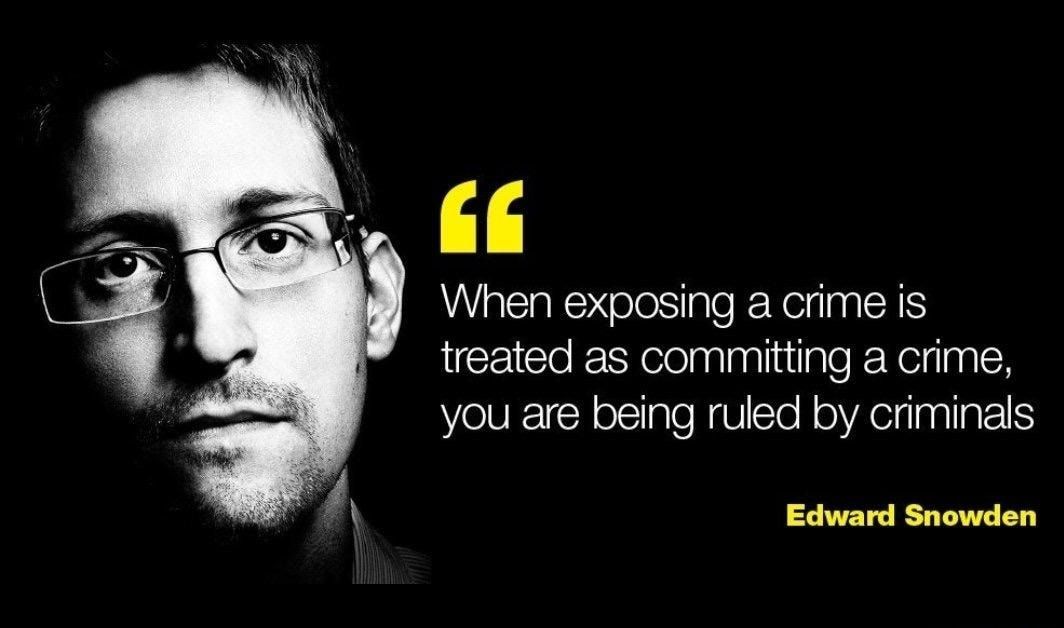 When exposing a crime is EEICo Y eelnnlnlindaleR Yeirlaal you are being ruled by criminals L TETL T TN