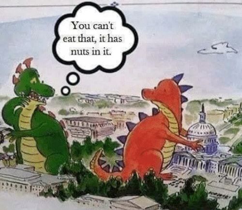 You cant eat that it has nuts in it