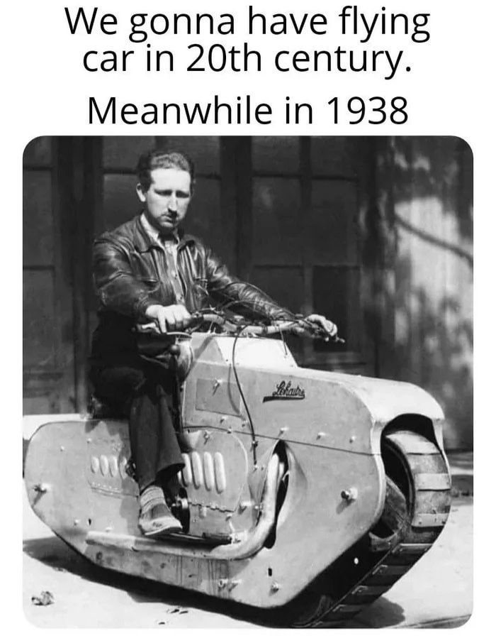 We gonna have flying car in 20th century Meanwhile in 1938