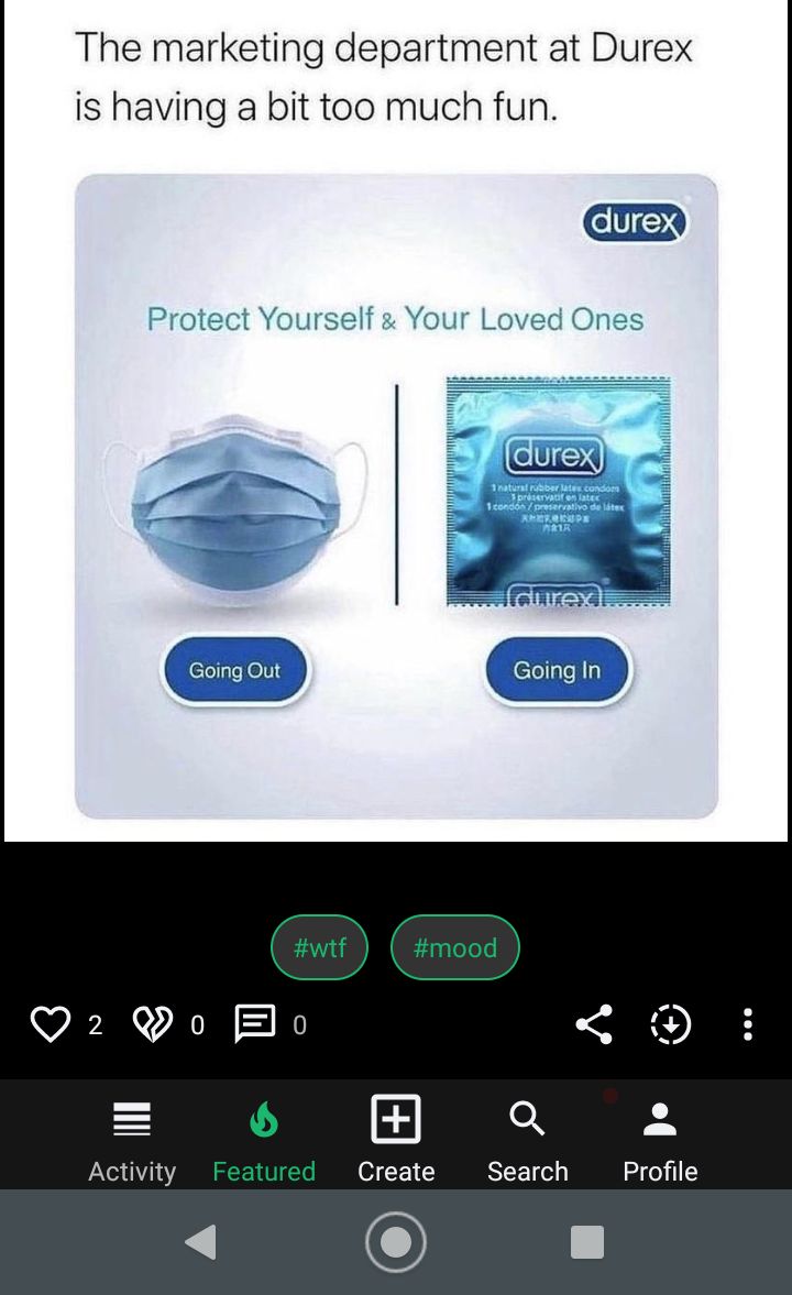 The marketing department at Durex is having a bit too much fun CEE Protect Yourself Your Loved Ones D Qa 2 Activity Create SR Profile O