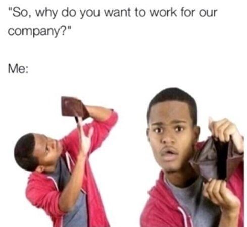 So why do you want to work for our company