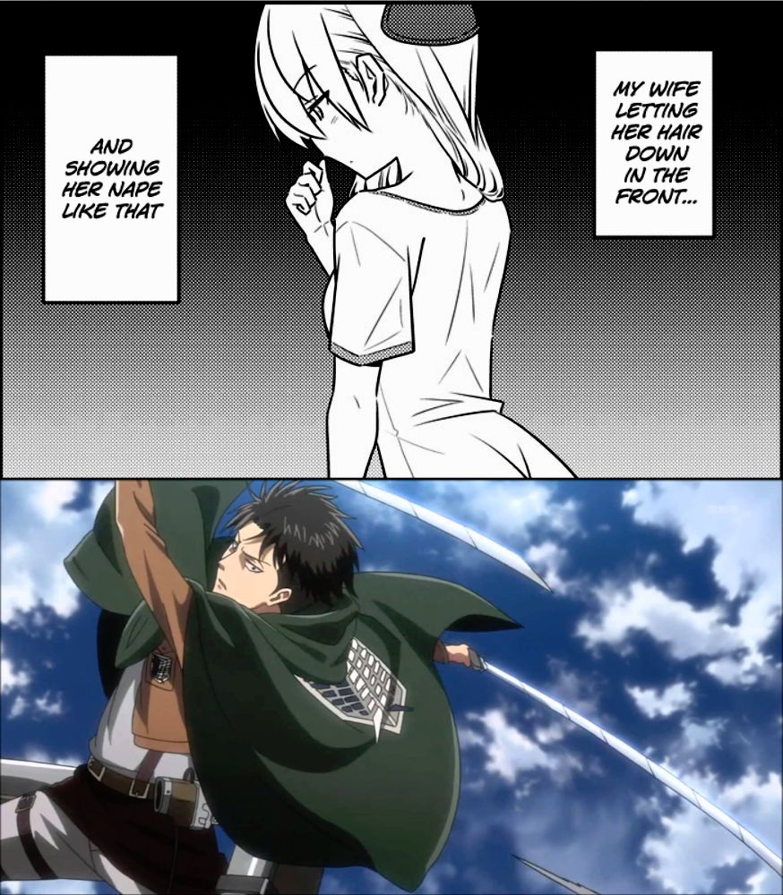 AND SHOWING HER NAPE UKE THAT