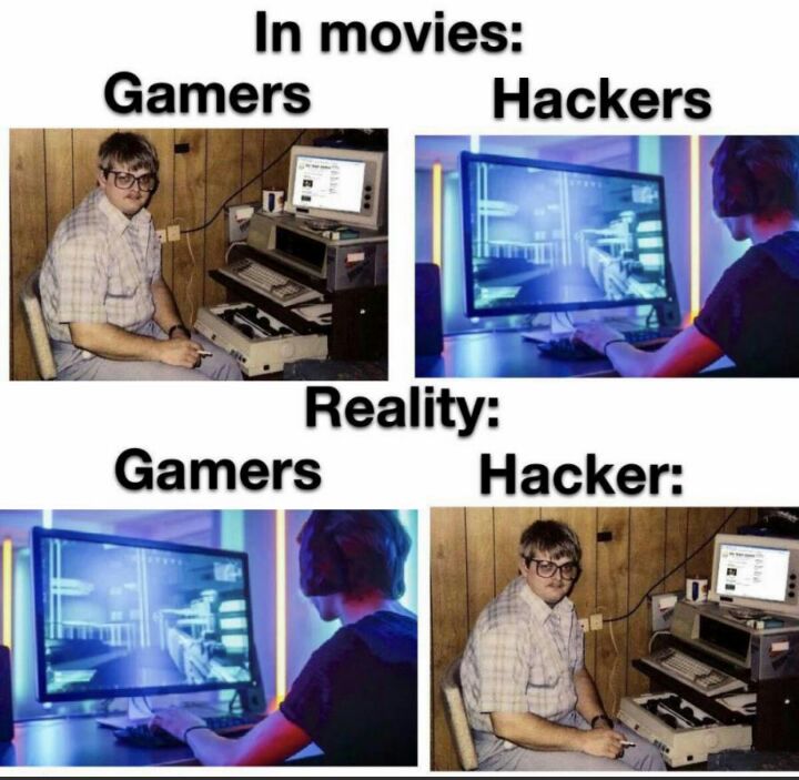 In movies Gamers Hackers